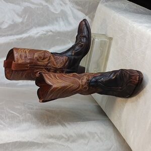 Vintage Dan Post Cowboy Western Boots